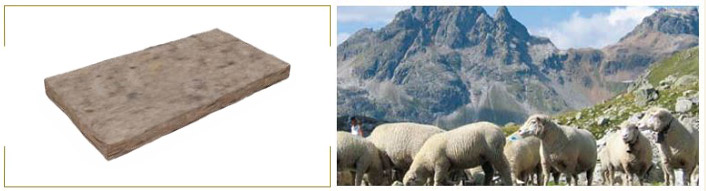 isolante termico in lana di pecora